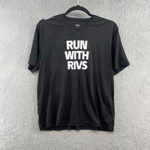 CRAFT Shirt Mens XXL RUN WITH RIVS Short Sleeve Performance Tee T-Shirt Black